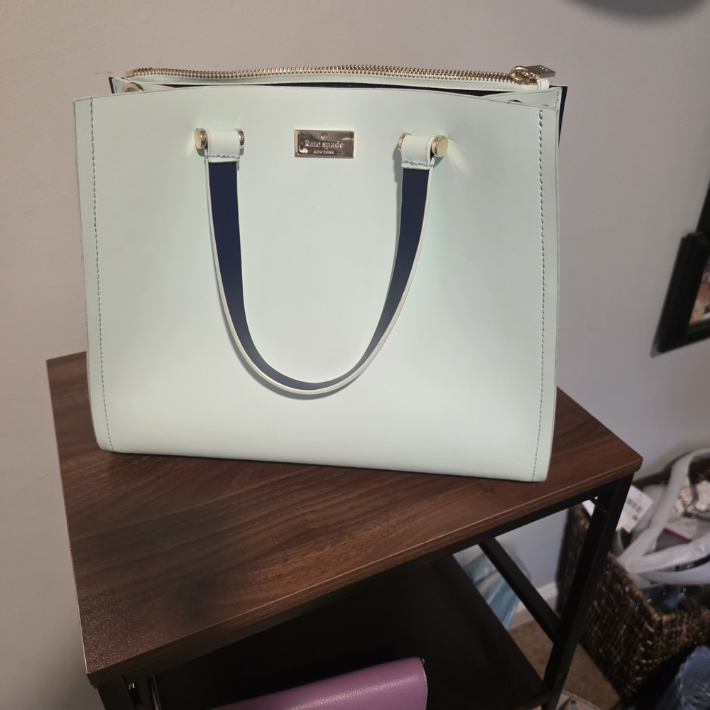 Kate SPADE Elegant Robin Egg Blue Tote Bag